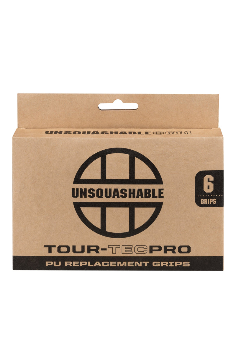 UNSQUASHABLE TOUR-TEC PRO PU Replacement Squash Grip - 6 Grip Pack - MULTIBUY - EXCLUSIVE #FREESHIPPING OFFER